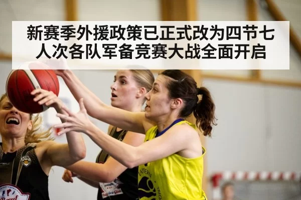 新赛季外援政策已正式改为四节七人次各队军备竞赛大战全面开启